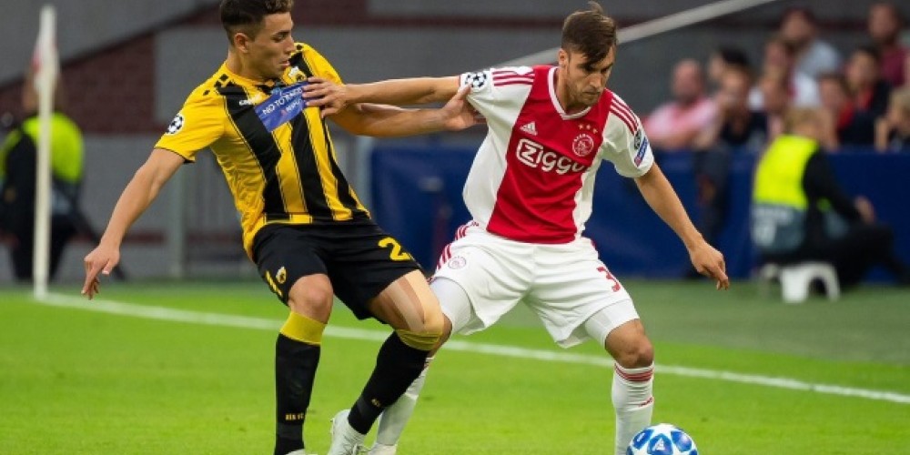 AEK Atenas esconde su patrocinio con un parche por normas de la UEFA