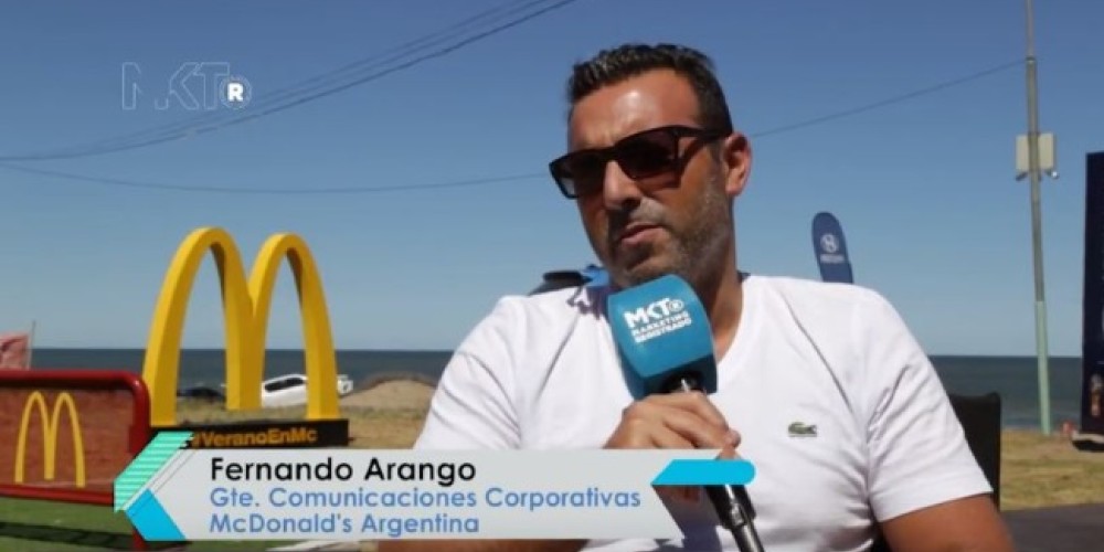 Fernando Arango, Mc Donald's: "Buscamos darle un momento de diversión a la gente con nuestras actividades"