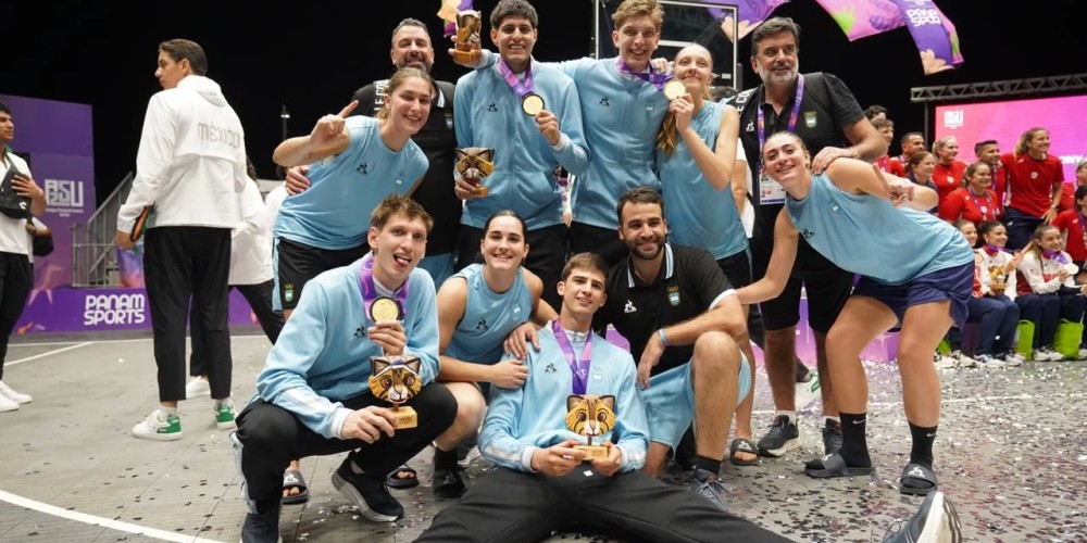 Argentina se consagró campeona del 3x3 masculino en los Juegos Panamericanos Junior 2025