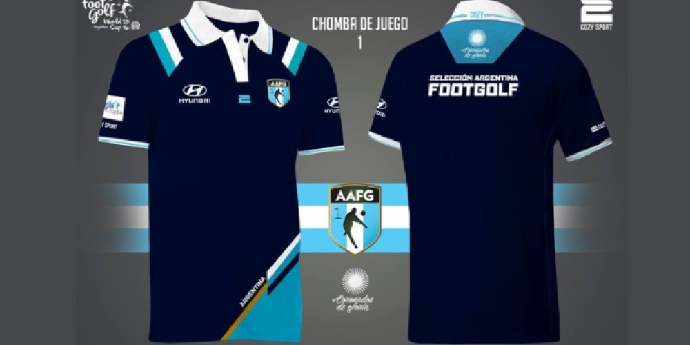 La indumentaria oficial de la Selecci&oacute;n Argentina para el Mundial de FootGolf