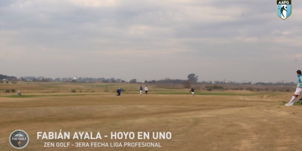 El 'Rat&oacute;n' Ayala se volvi&oacute; a lucir por la tercera fecha de la Liga Argentina de FootGolf