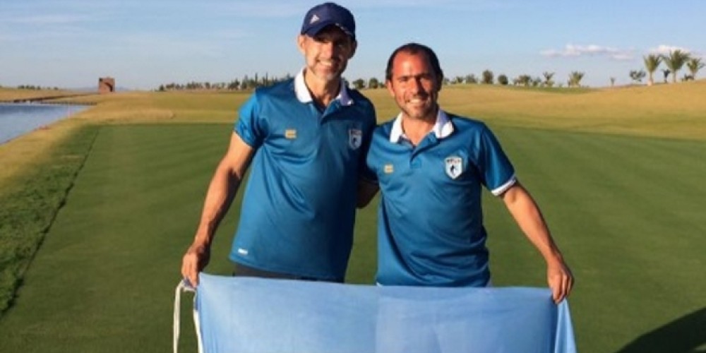 El 'Rat&oacute;n' Ayala se luci&oacute; jugando al FootGolf en Marruecos