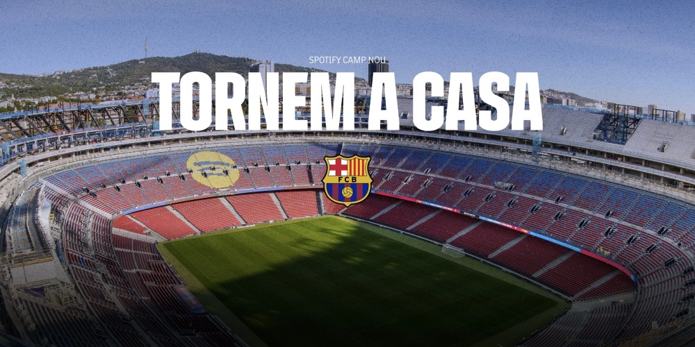El Barça reabre el Spotify Camp Nou con aforo limitado a 45.401 espectadores