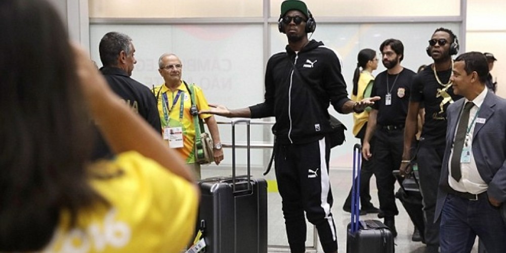 Usain Bolt y las valijas inteligentes que dise&ntilde;&oacute; un argentino con las que viaja a todas partes 