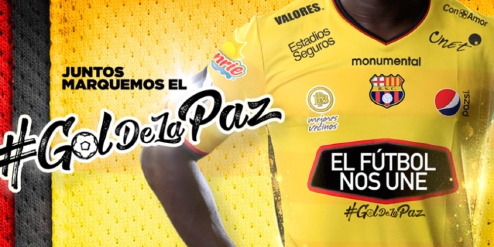 Barcelona de Ecuador cambiar&aacute; el logo de sus sponsors por mensajes contra la violencia en el f&uacute;tbol