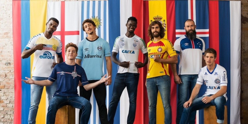 Umbro Nations: el homenaje a las selecciones mundialistas con los uniformes alternativos del Brasileirao