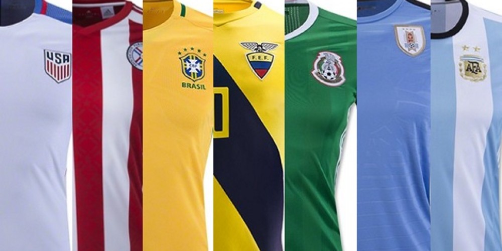 Todas las camisetas de la Copa Am&eacute;rica Centenario