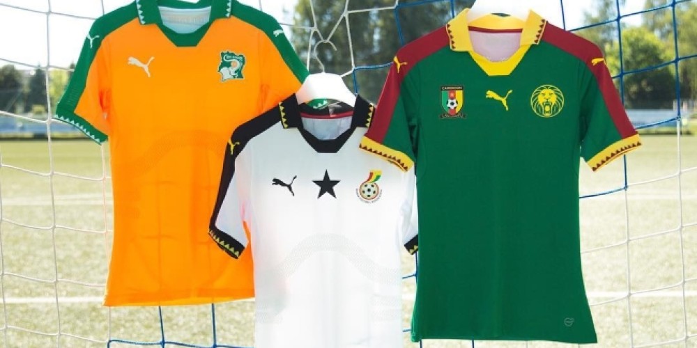 Puma present&oacute; las camisetas de Costa de Marfil, Camer&uacute;n y Ghana