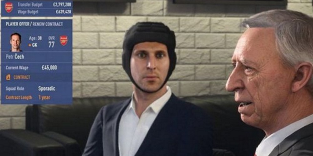 La curiosa apariencia de Peter Cech en el FIFA 19 a partir de su casco protector