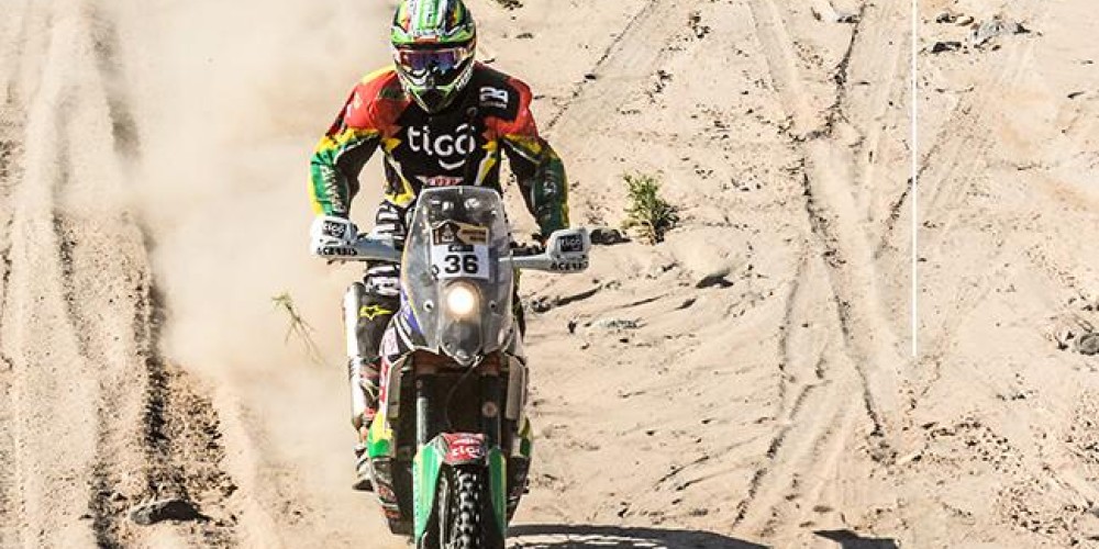 Chavo Salvatierra se mete entre los mejores del Rally Dakar 2016