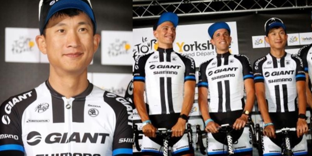 Cheng Ji, de Giant Shimano, es el primer ciclista chino en el Tour de France