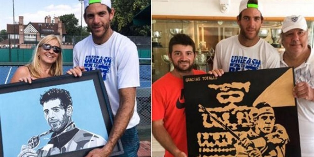 Juan Martín Del Potro y las obras de arte que se hicieron sobre su exitoso 2016