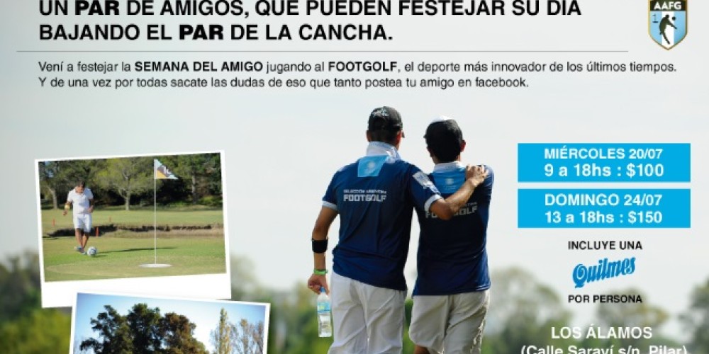 ¡Día del Amigo con Footgolf!