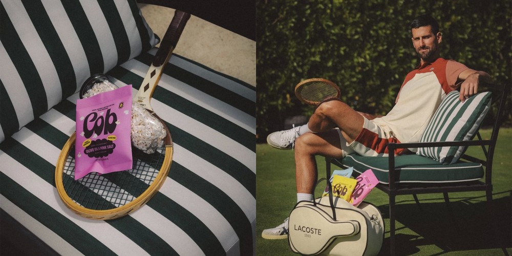 Djokovic invierte 5 millones en una marca que reinventa los pochoclos