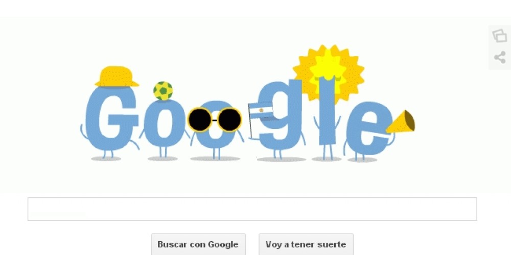 Google festeja el pase de Argentina a la final con un nuevo doodle