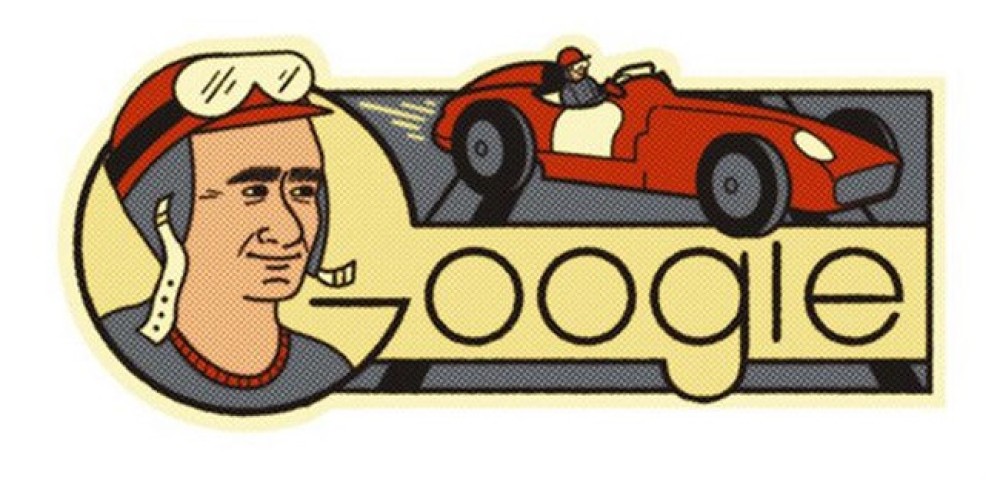 Google homenajea a Fangio con un doodle especial