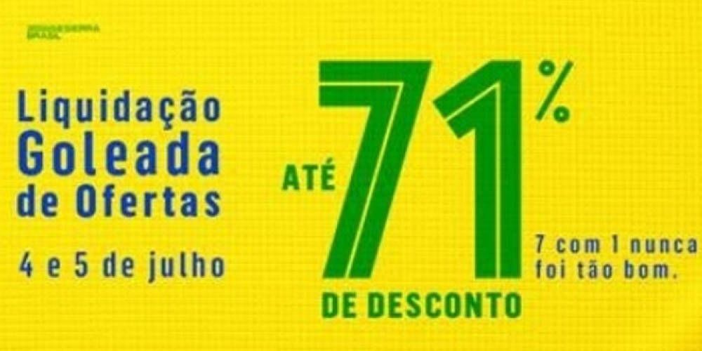 Recordando el 7 a 1 del 2014, una red de shoppings en Brasil promociona sus descuentos 