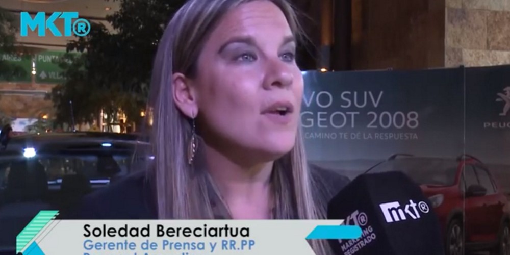 Soledad Bereciartua, Peugeot: &ldquo;Ya se vendieron 35 mil unidades en Argentina del modelo SUV 2008&rdquo;