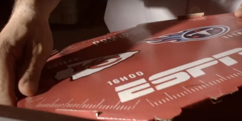 La historia de ESPN realizando delivery de pizzas durante los partidos