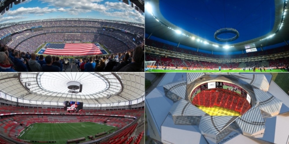 Estos ser&iacute;an los estadios para el Mundial 2026