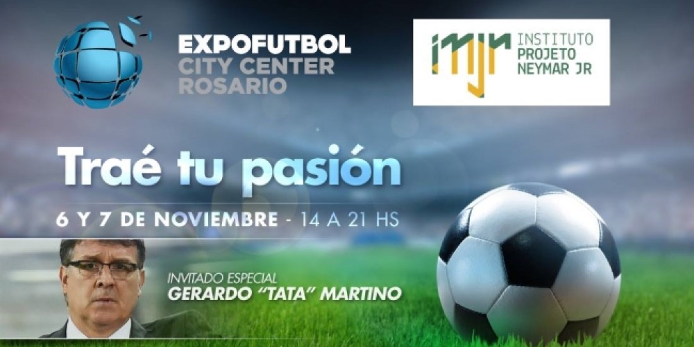 El &quot;Instituto Projeto Neymar Jr&quot; estar&aacute; en Expo F&uacute;tbol City Center Rosario