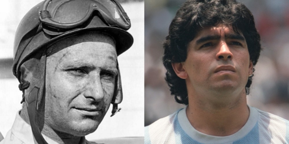Fangio y Maradona, los mejores deportistas argentinos de la historia