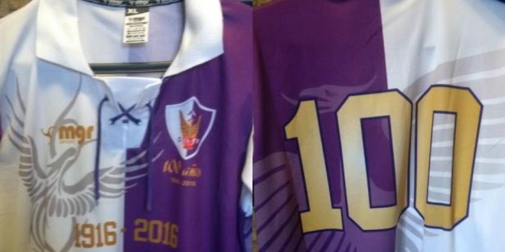 F&eacute;nix de Uruguay cumple 100 a&ntilde;os y lo celebra con una camiseta especial