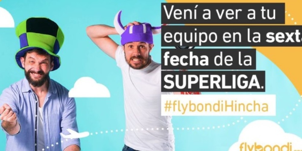 Flybondi present&oacute; su primera acci&oacute;n en conjunto con la Superliga