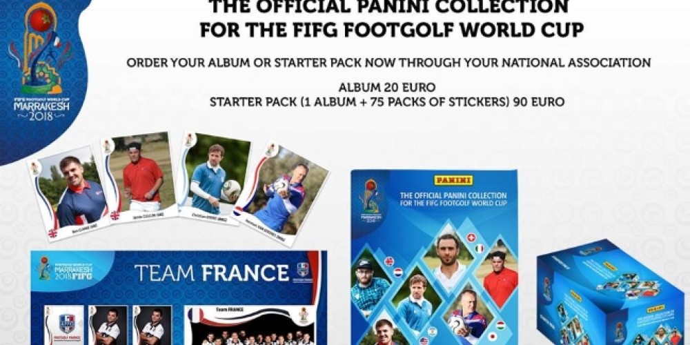 Panini present&oacute; el &aacute;lbum de figuritas para el Mundial de Footgolf 