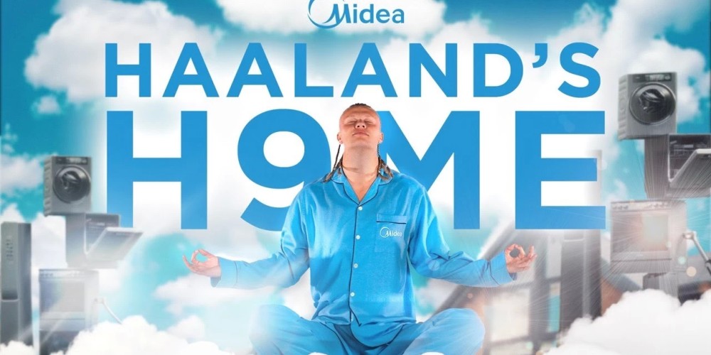 No solo hace goles: Haaland es el nuevo embajador de Midea