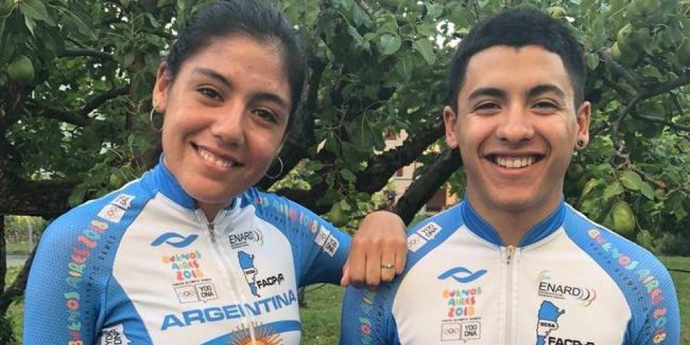 Los ciclistas juveniles argentinos Valentina Mu&ntilde;oz y Yoel Vargas portar&aacute;n la llama en la ceremonia del encendido en Atenas