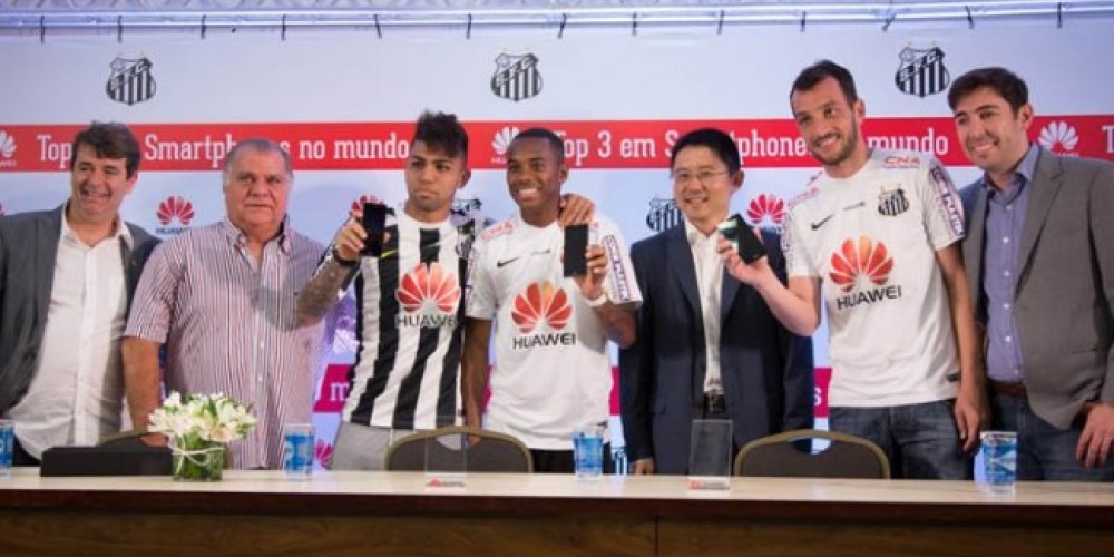 Santos present&oacute; a Huawei como sponsor de su camiseta