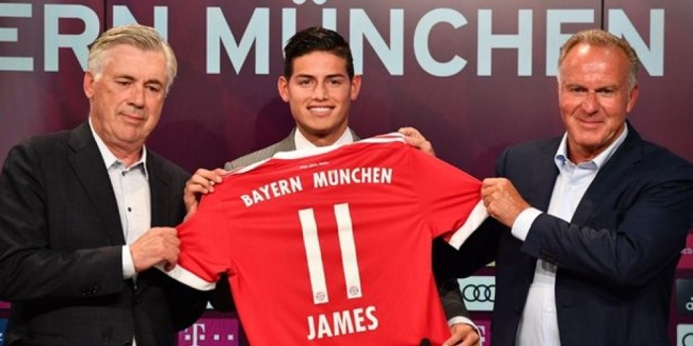 El impensado récord que rompió la venta de camisetas de James en Alemania