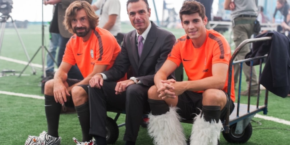 Los jugadores de la Juventus entrenaron en pantuflas junto a Goodyear