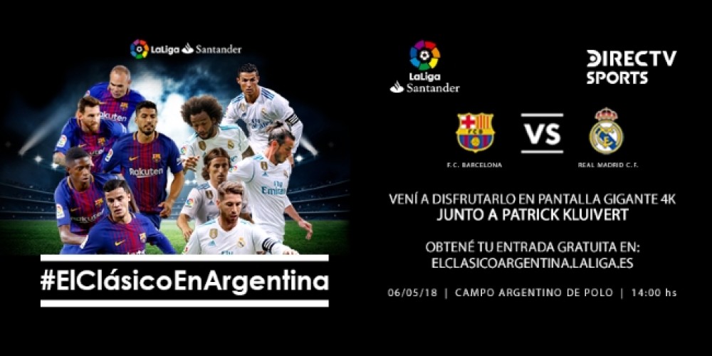 #ElCl&aacute;sicoEnArgentina: FC Barcelona y Real Madrid llegan a Buenos Aires de la mano de Kluivert