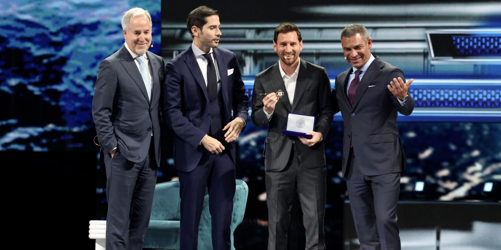 Lionel Messi recibi&oacute; la llave de la ciudad de Miami en el America Business Forum