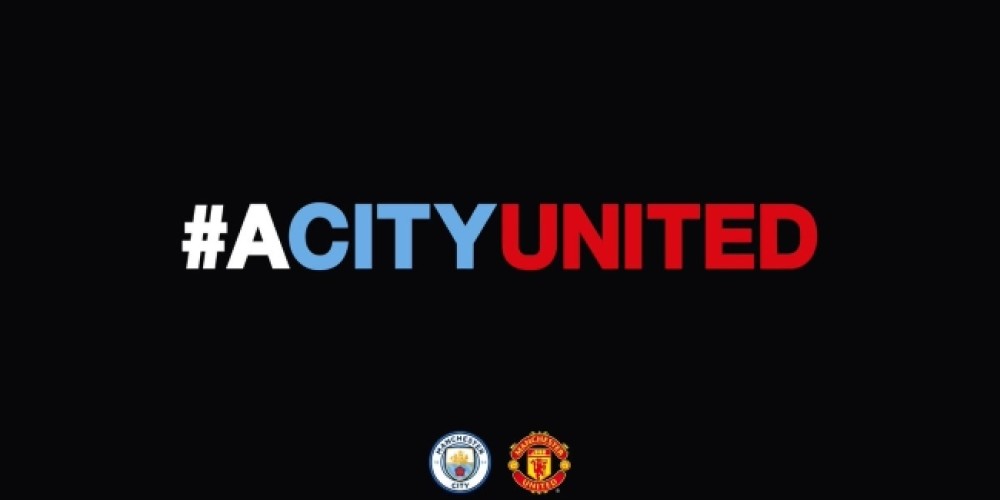 Manchester United y Manchester City, unidos por la tragedia 