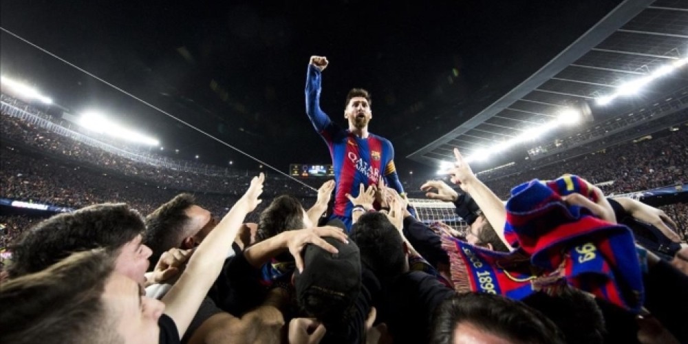 La foto de Messi en la remontada es un r&eacute;cord viral 