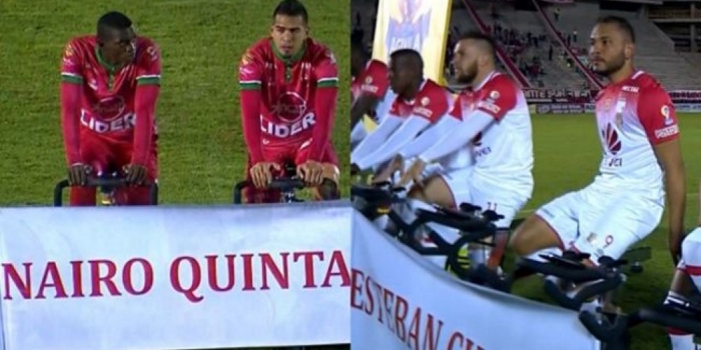 Independiente Santa Fe y Patriotas homenajearon al ciclista Nairo Quintana