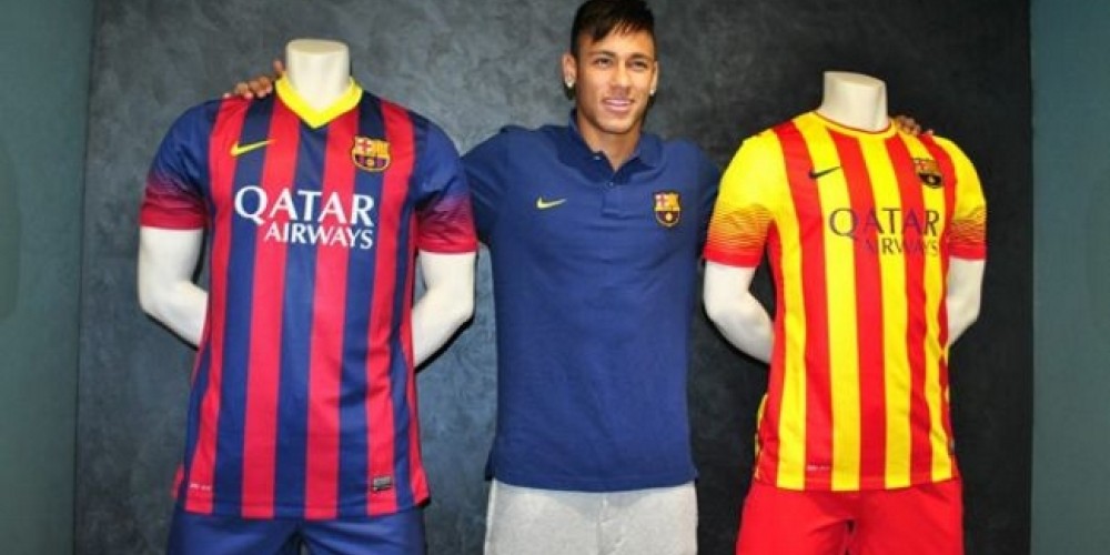 Las camisetas de Neymar alcanzan precios irrisorios en Barcelona 