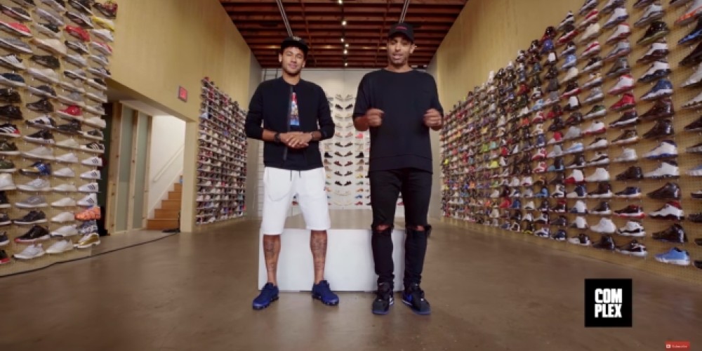 Neymar Jr., protagonista de un reconocido show de YouTube sobre zapatillas