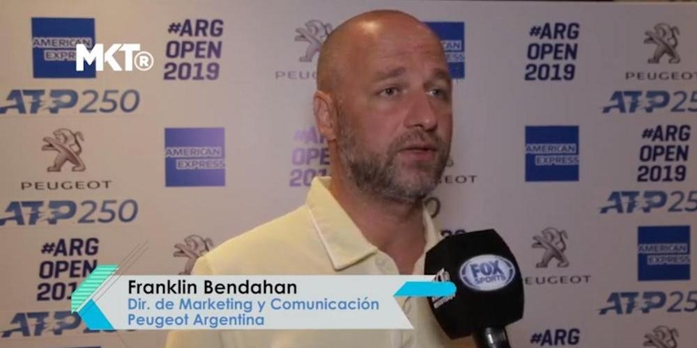 Franklin Bendahan, Peugeot: &quot;Acompa&ntilde;ar al tenis es un eje central en nuestra marca&quot;