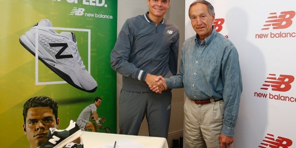New Balance firmó un contrato de por vida con Milos Raonic
