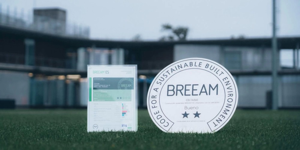 El RC Celta, primer club del mundo con certificaci&oacute;n Breeam en urbanismo