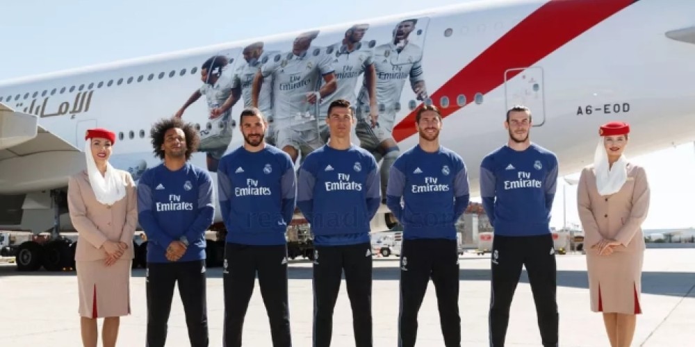 Fly Emirates cerca de renovar su millonario contrato con el Real Madrid