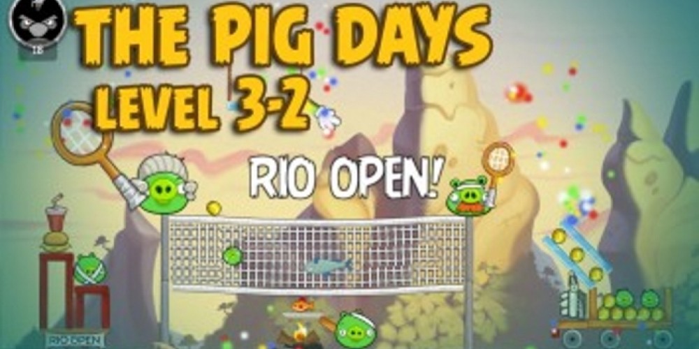 Los Angry Birds acompañan al Rio Open con un juego especial