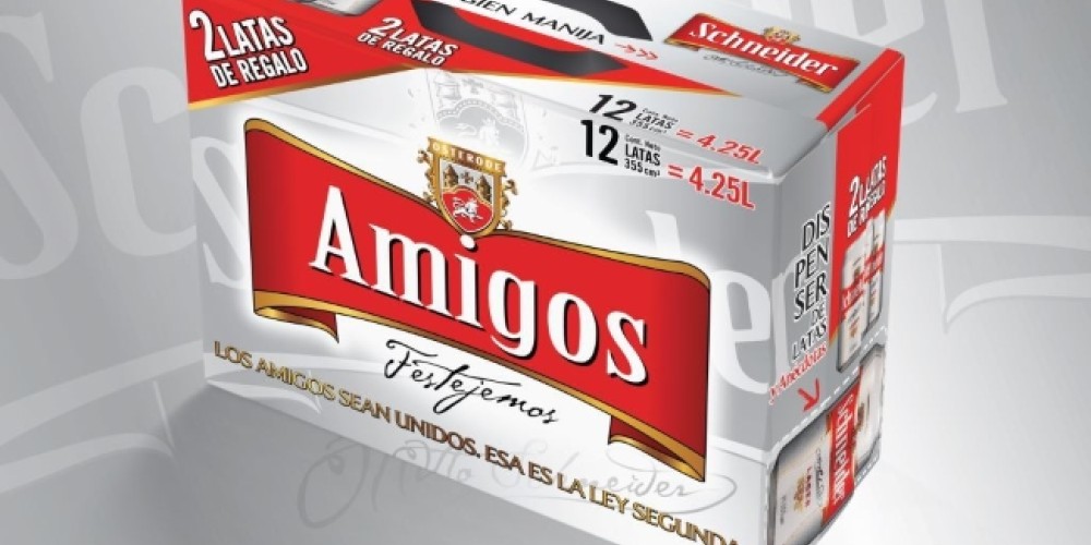Cerveza Schneider lanza Amigos, el primer pack inspirado en la amistad