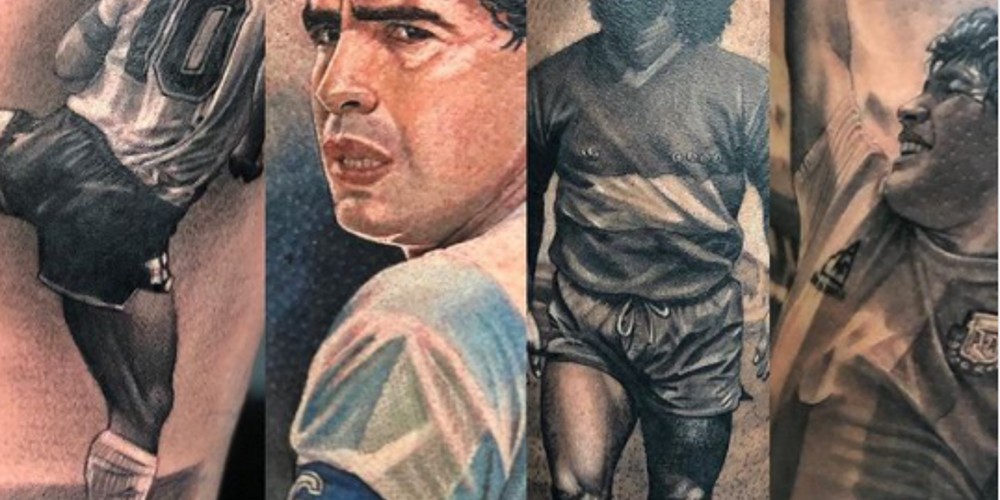 La historia del tatuador argentino que se destaca por su estilo realista y su devoción por Maradona