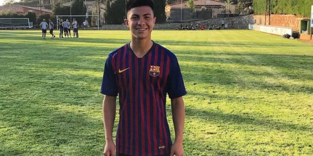 El joven uruguayo que se encuentra entrenando con el equipo juvenil del Barcelona