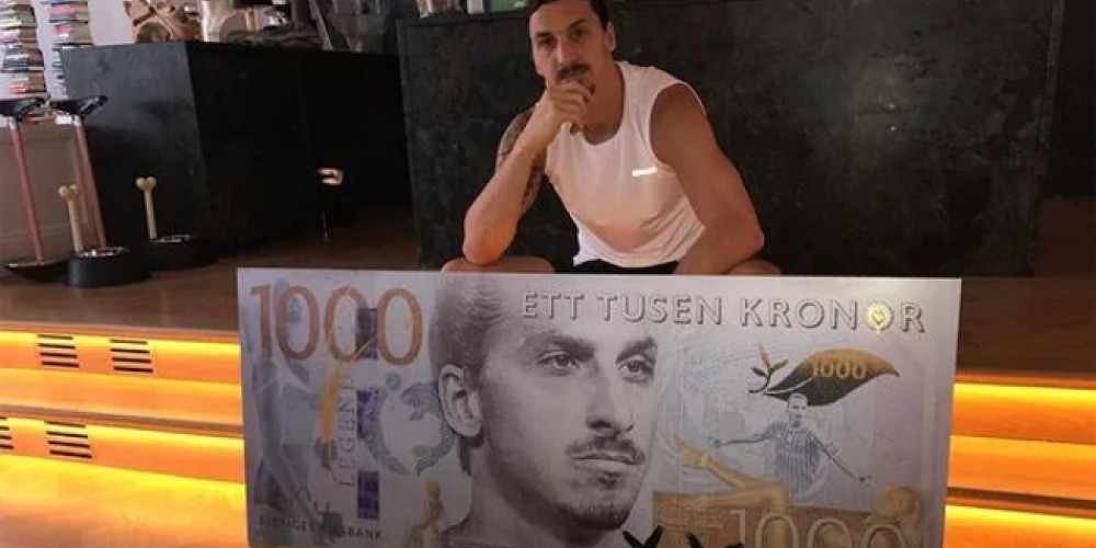 Zlatan Ibrahimovic ya es la cara de un nuevo billete en Suecia